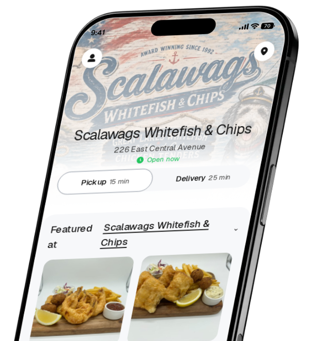 Scalawags Whitefish & Chips app preview