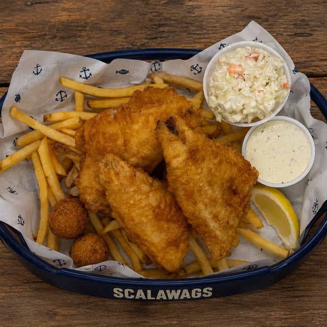 Four Piece Whitefish Basket.