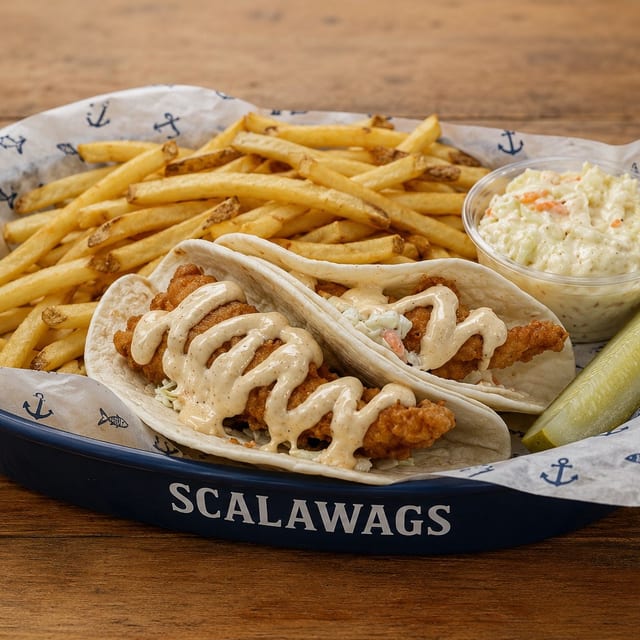 Whitefish Taco Basket.